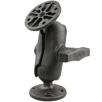 RAP-101U-B:RAP-101U-B_1:RAM Composite Double Ball Mount with Two Round Plates - Short