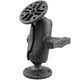 RAM® Composite Double Ball Mount with Two Round Plates - Short