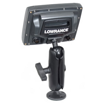 RAP-101U-LO11:RAP-101U-LO11_2:RAM Composite Double Ball Mount for Lowrance Elite-5, Mark-5 + More