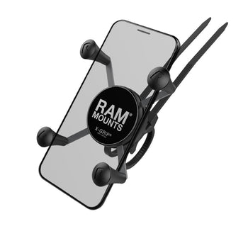 RAP-274-1-UN7:RAP-274-1-UN7_1:RAM X-Grip Phone Mount with RAM EZ-On/Off™ Bicycle Base