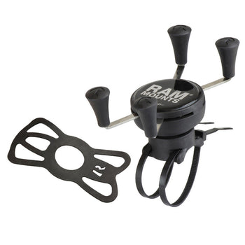 RAP-274-1-UN7:RAP-274-1-UN7_2:RAM X-Grip Phone Mount with RAM EZ-On/Off™ Bicycle Base