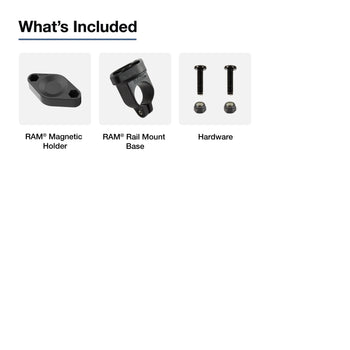 RAP-274-508U:RAP-274-508U_4:RAM® Magnetic Microphone Adapter with Composite Rail Base