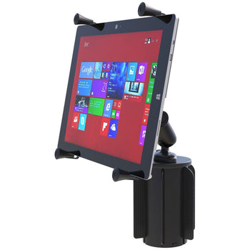 RAP-299-3-UN11U:RAP-299-3-UN11U_4:RAM X-Grip with RAM-A-CAN™ II Cup Holder Mount for 12"-13" Tablets