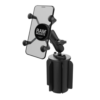 RAP-299-3-UN7BU:RAP-299-3-UN7BU_1:RAM® X-Grip® Phone Mount with RAM-A-CAN™ II Cup Holder Base