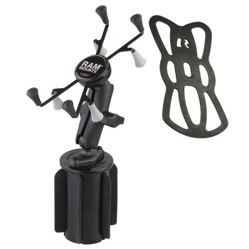 RAP-299-3-UN8U:RAP-299-3-UN8U_2:RAM X-Grip with RAM-A-CAN™ II Cup Holder Mount for 7"-8" Tablets