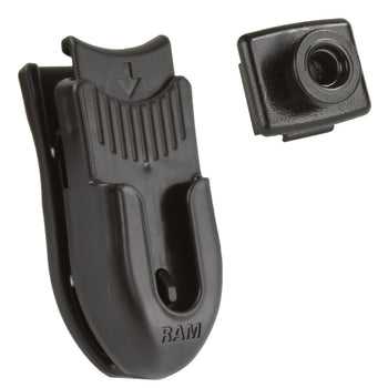 RAP-382-CLIP1U:RAP-382-CLIP1U_1:RAM Belt Clip Holder & Button Adapter for IntelliSkin HD™