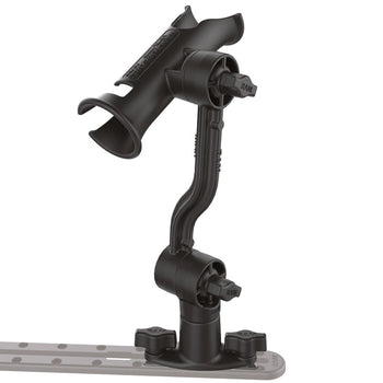 RAP-390-PA-421:RAP-390-PA-421_4:RAM Tube Jr.™ Rod Holder with Extension Arm and Dual T-Bolt Track Base