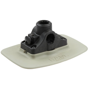 RAP-398-GRY-114BMPU:RAP-398-GRY-114BMPU_1:RAM® Bond-A-Base™ Gray Adhesive Base with RAM ROD® Post/Spline Receiver