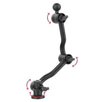 RAP-411D-114-PA2-BGU:RAP-411D-114-PA2-BGU_3:RAM Composite Drill-Down Double Ratchet Arm with Ball
