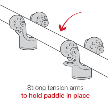 RAP-412-2:RAP-412-2_2:RAM® Roller-Ball™ 2-Pack Paddle & Accessory Holder