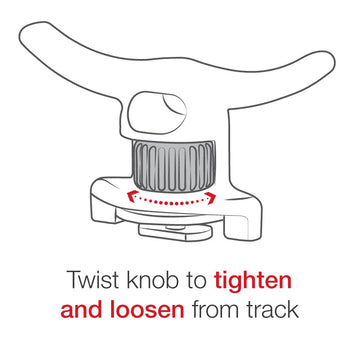 RAP-432:RAP-432_4:RAM Tough-Cleat™ Anchor Tie-Off with Track Adapter