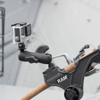 RAP-434-NB:RAP-434-NB_3:RAM ROD JR Fishing Rod Holder with 2" Spline Post