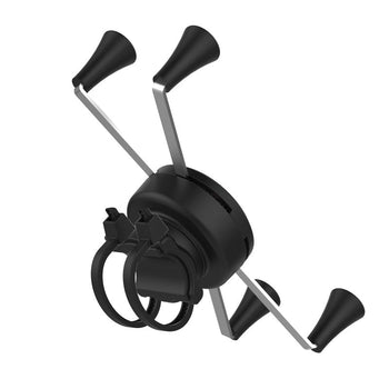 RAP-460Z-UN10U:RAP-460Z-UN10U_3:RAM X-Grip Large Phone Mount with Low-Profile Zip Tie Handlebar Base