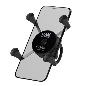 RAP-460Z-UN7U:RAP-460Z-UN7U_1:RAM X-Grip Phone Mount with Low-Profile Zip Tie Handlebar Base