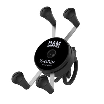 RAP-460Z-UN7U:RAP-460Z-UN7U_2:RAM X-Grip Phone Mount with Low-Profile Zip Tie Handlebar Base