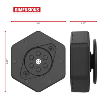 RAP-462NPT:RAP-462NPT_6:RAM® Vibe-Safe™ with NPT Adapter for 2-Hole Holders