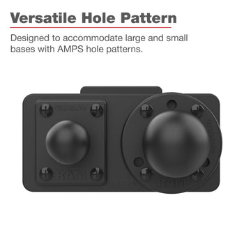 RAP-467U:RAP-467U_3:RAM Dashboard Mounting Plate for '18-26 Freightliner Cascadia
