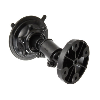 RAP-AA-167-202-AU:RAP-AA-167-202-AU_1:RAM® Snap-Link™ Short Double Socket Suction Cup Mount with Round Plate