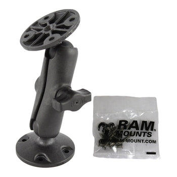 RAP-B-101-G1U:RAP-B-101-G1U_1:RAM Composite Double Ball Mount with Hardware for Garmin GPSMAP + More