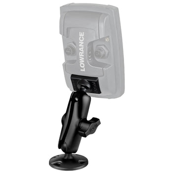 RAP-B-101U-LO11:RAP-B-101U-LO11_2:RAM® Composite Double Ball Mount for Lowrance Elite-4 & Mark-4 Series