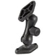 RAM® Low-Profile Composite Double Ball Mount with Two Diamond Plates