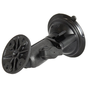 RAP-B-104-224-HEM1:RAP-B-104-224-HEM1_1:RAM® Twist-Lock™ Swivel Suction Cup Mount with Round Plate