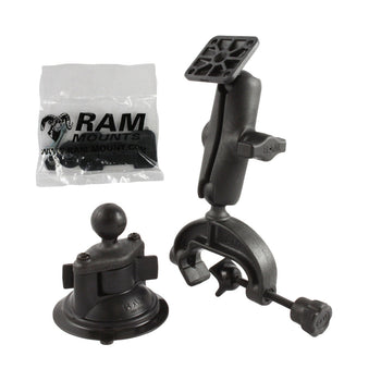 RAP-B-121-224-1U:RAP-B-121-224-1U_1:RAM® Twist-Lock™ Suction Cup and Composite Yoke Clamp Mount