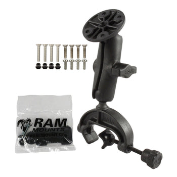 RAP-B-121-G1U:RAP-B-121-G1U_1:RAM® Composite Yoke Clamp Mount with Garmin Mounting Hardware