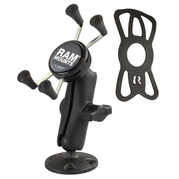 RAP-B-138-UN7:RAP-B-138-UN7_2:RAM X-Grip High-Strength Composite Phone Mount with Drill-Down Base