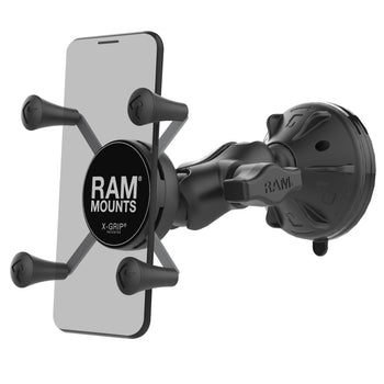 RAP-B-166-2-A-UN7U:RAP-B-166-2-A-UN7U_1:RAM X-Grip Phone Mount with Low-Profile Suction Cup - Short