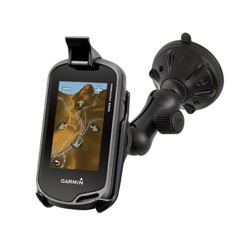 RAP-B-166-2-GA31:RAP-B-166-2-GA31_1:RAM Twist-Lock™ Low-Profile Suction Mount for Garmin Oregon + More