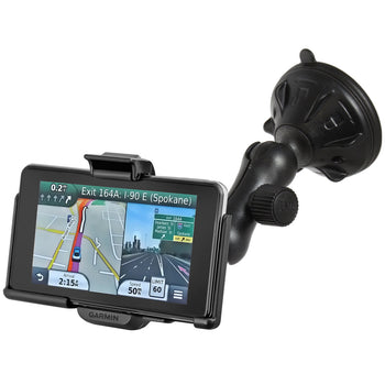 RAP-B-166-2-GA39U:RAP-B-166-2-GA39U_1:RAM Twist-Lock™ Low-Profile Suction Mount for Garmin nuvi 3450 + More
