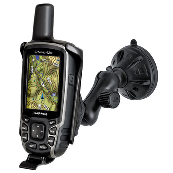 RAP-B-166-2-GA41U:RAP-B-166-2-GA41U_1:RAM Twist-Lock™ Low-Profile Suction Mount for Garmin Astro 320 + More
