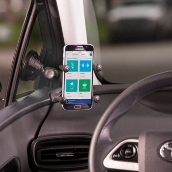 RAP-B-166-2-UN7:RAP-B-166-2-UN7_3:RAM X-Grip Phone Mount with Twist-Lock™ Low-Profile Suction Cup