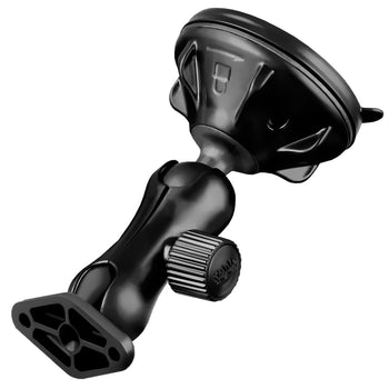 RAP-B-166-2U:RAP-B-166-2U_1:RAM Twist-Lock™ Low-Profile Suction Cup Double Ball Mount