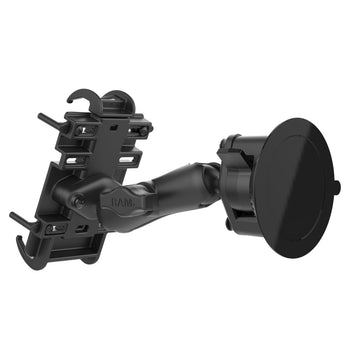 RAP-B-166-PD3U:RAP-B-166-PD3U_2:RAM Twist-Lock™ Composite Suction Mount with RAM Quick-Grip™ Holder
