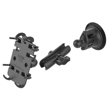 RAP-B-166-PD3U:RAP-B-166-PD3U_3:RAM Twist-Lock™ Composite Suction Mount with RAM Quick-Grip™ Holder
