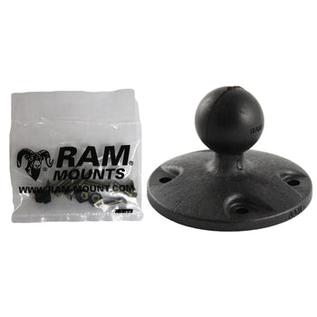 RAP-B-202-G1U:RAP-B-202-G1U_1:RAM® Composite Round Plate with Ball & Hardware for Garmin GPSMAP + More