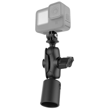 RAP-B-202-GOP1-A-294U:RAP-B-202-GOP1-A-294U_1:RAM PVC Pipe Socket Mount with Universal Action Camera Adapter