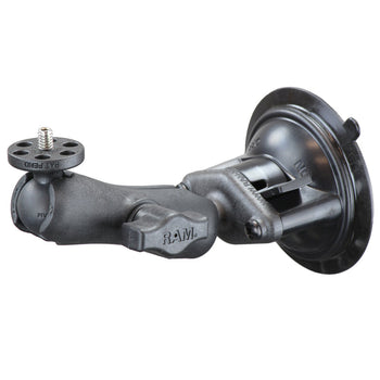 RAP-B-224-1-366:RAP-B-224-1-366_2:RAM® Twist-Lock™ Composite Suction Cup Mount with 1/4"-20 Camera Adapter