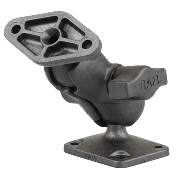 RAP-B-238-A-347U:RAP-B-238-A-347U_2:RAM Composite Double Ball Mount with Diamond & AMPS Plates