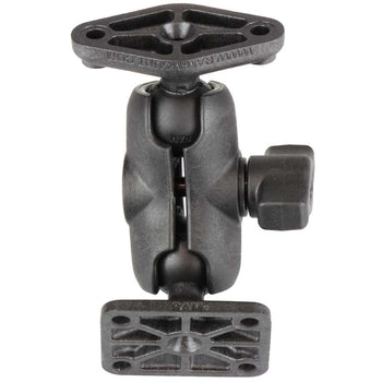 RAP-B-238-A-347U:RAP-B-238-A-347U_3:RAM Composite Double Ball Mount with Diamond & AMPS Plates