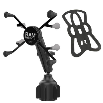 RAP-B-299-4-C-UN8U:RAP-B-299-4-C-UN8U_2:RAM X-Grip for 7"-8" Tablets with RAM Stubby™ Cup Holder Base - Long
