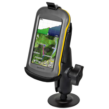 RAP-B-378-GA46:RAP-B-378-GA46_1:RAM EZ-Roll'r™ with Flex Adhesive Mount for Garmin Montana + More