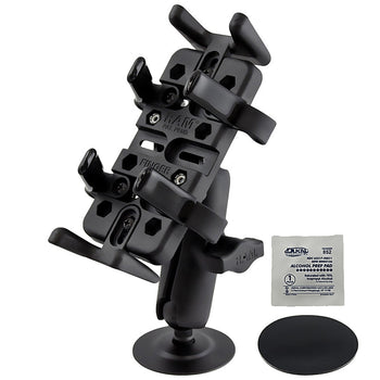 RAP-B-378-UN4:RAP-B-378-UN4_2:RAM® Finger-Grip™ Universal Holder with Adhesive Flex Base