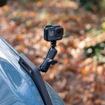 RAP-B-379-252062-2SLW-A-GOP1U:RAP-B-379-252062-2SLW-A-GOP1U_3:RAM Tough-Ball™ for Bronco Hood Tie Down with Action Camera Adapter