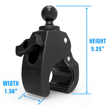 RAP-B-404-238U:RAP-B-404-238U_2:RAM Tough-Claw™ Medium Clamp Mount with Composite Diamond Plate