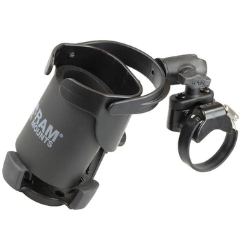 RAP-B-417-200-1-231Z-2NUBU:RAP-B-417-200-1-231Z-2NUBU_2:RAM® Level Cup™ XL 32oz Drink Holder with Large Strap Clamp Base