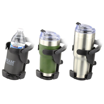 RAP-B-417-200-1-231Z-2NUBU:RAP-B-417-200-1-231Z-2NUBU_3:RAM Level Cup™ XL 32oz Drink Holder with Large Strap Clamp Base
