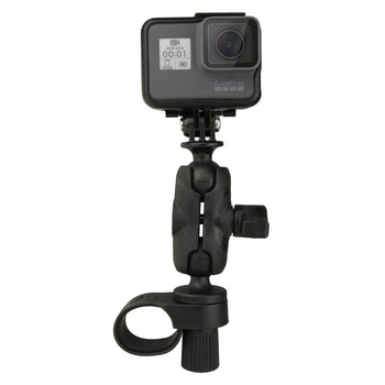 RAP-B-460-A-GOP1U:RAP-B-460-A-GOP1U_3:RAM Tough-Strap™ Double Ball Mount with Universal Action Camera Adapter